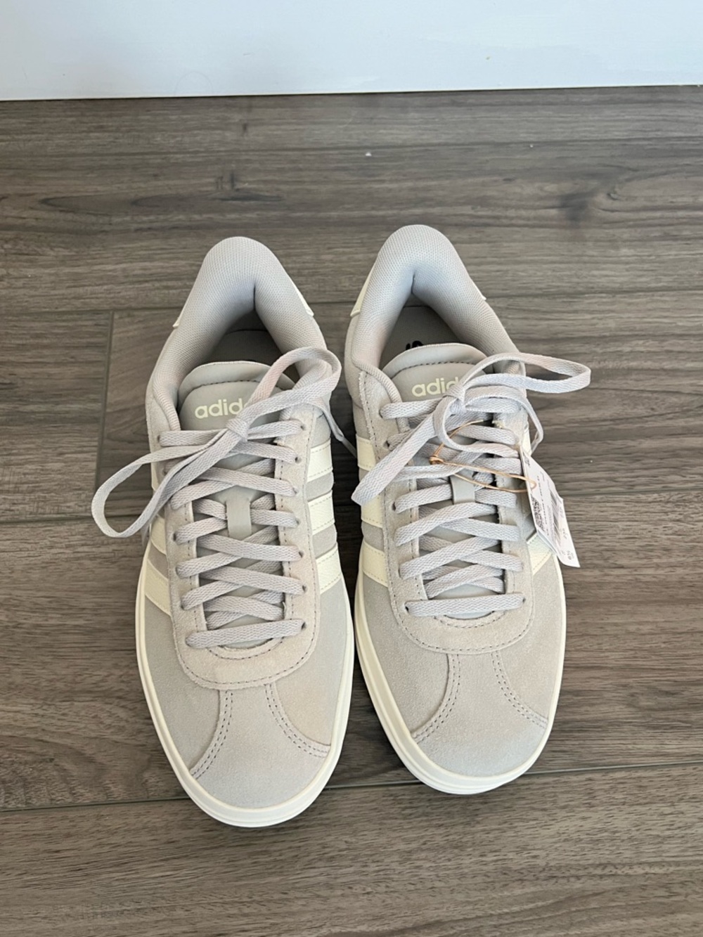 Adidas VL Court Bold Platform Sneaker - Grey & Cream NWT | Size 6.5